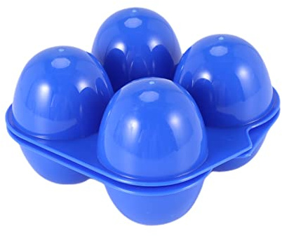 JNJOOD Camping Eier Box Kunststoff Eier Box Ei Aufbewahrungs Box Tragbare Eier Box 4 Eier Box