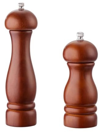 Molino de Pimienta Molinillo de Pimienta Molinillo De Pimienta Y Sal Manual De Madera Maciza Para Cocina, Molinillo De Pimienta Recién Molido Profesional Recargable Molinillos de Especias Molinillo Pi