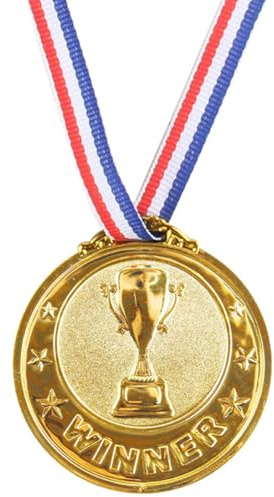 Fiorky 2,55 in Medaglia Premio per Competizione calcistica Regalo Souvenir per Bambini Medaglia d'oro per Vincitori di premi Medaglia d'oro, Argento e Bronzo per competizioni Festa per Bambi