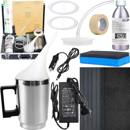 Xiaoqintedy Auto Scheinwerfer Aufbereitung Set,800g Scheinwerfer Bedampfen Set, Bedampfer Scheinwerfer,Scheinwerfer Polierset,Scheinwerfer Reparatur Set für Gelbfärbung/Kratzen/Unschärfen/Oxidation
