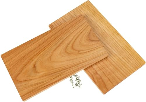 Frühstücksbrettchen 4er Set aus FSC® Kirsch Holz geölt - 26 x 15 x 1,2 cm
