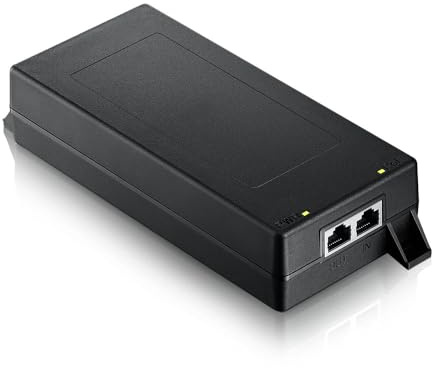 Zyxel 90W PoE++ Injektor | 1-10G MultiGig IEEE 802.3bt | PoE12-90W | Single-Port-Einspeisung, Plug-and-Play, Für WLAN-APs/IP-Kameras/IP-Telefone, Überlast- und Kurzschlussschutz