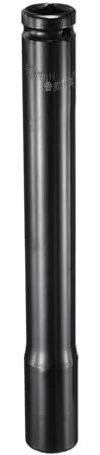 sourcing map Tiefschlag-Stecknuss, 1,27 cm Vierkantantrieb auf 17 mm, metrisch, 6-Punkt-Stecknuss, 200 mm, extra lang, Hartstahl, Klapp-Stecknuss für Zuhause, Auto, Sechskantmuttern, Schrauben,