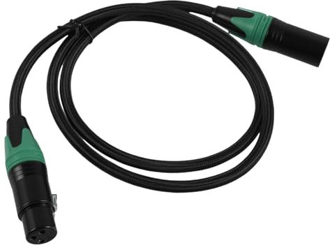 BESTonZON Robustes Kabel mit Zinklegierungsmantel Leiter Aus Reinem Kupfer 1 M Grün Geflochtenes Audiokabel für Mischpult