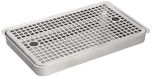 SWAYVES Kegerator Beer Drip Trays,Stainless Steel Drip Tray,Stainless Steel Beer Surface Mount Drip Tray,No Drain,for Home Bar/30Cm