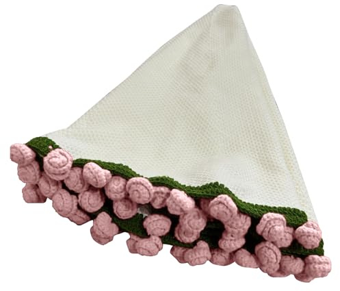 Sovfilt Till Sängen - Blombukett-formad Virkat Täcke,Stickad Sovfilt För, Romantisk Dekoration Till Sovrum Vardagsrum Soffa Säng Och Dorm
