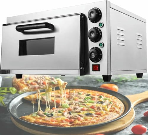 Single Or Double Kitchen Oven, Used For Indoor Pizza, Commercial Pizza Drawer Toaster Oven, Stainless Steel Pizza Electric Stove, Restaurant And Home, Single-Layer.