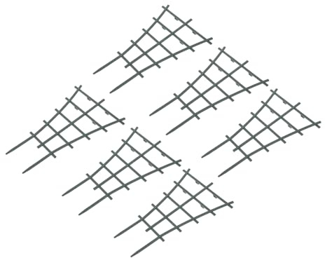 iplusmile Supporto per Piante in Plastica 12 Pezzi Traliccio da Giardino per Pomodori e Piante Rampicanti Gabbie Creative per Orto e Patio da Esterno e Interno