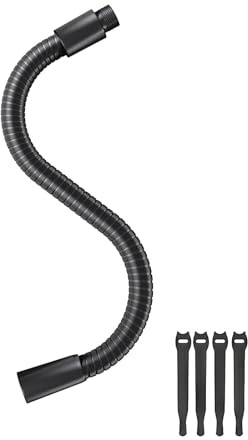 Etour 13-inch Microphone Gooseneck (5/8-27 Thread) - Heavy Duty Universal Mic Arm for Mic Stand, 360° Adjustment, High Load-bearing Capacity for Podium, Drum Mic Stand, Lecture, Church and DIY Setup