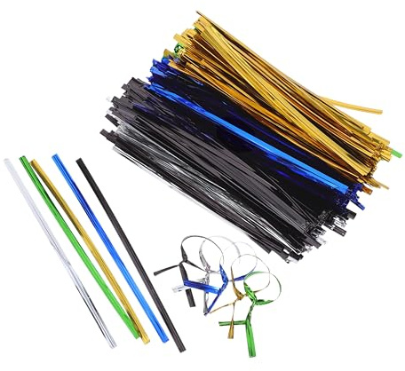 SOIMISS Attaches Torsadées pour Paquet à 4000 Pcs – Fils Métalliques Recouverts Plastique 12 CM – Couleurs Variées – Liens Réutilisables pour Emballage Pâtisserie Biscuits et Présents