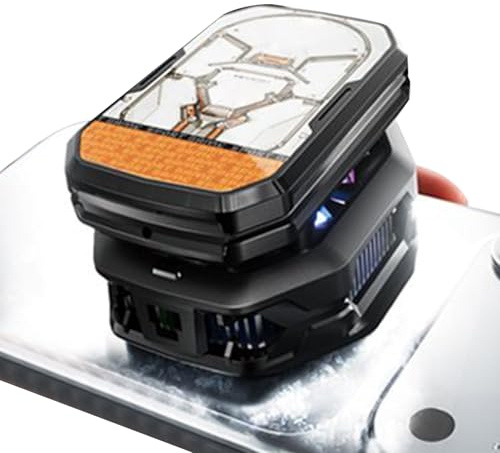 Ventilateur Refroidisseur Téléphone Ventouse Magnétique Portable | Ventilateur de Téléphone Portable Rechargeable pour Appel Vidéo Bureau Maison Chevet Streaming en
