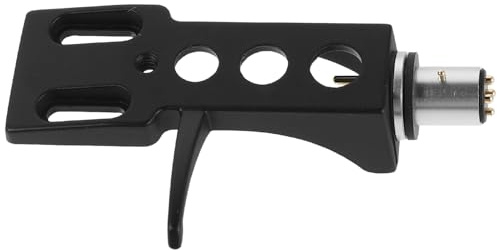 FUTUREORYY Soporte para Cartucho Fonográfico de Tocadiscos, Cabezal de Repuesto Negro, Pieza Compatible para Tocadiscos Vinilo, Accesorio Duradero para Dj, Montaje Preciso y Reducción