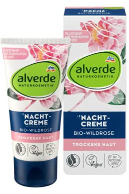 alverde NATURAL COSMETICS Crème de Nuit a la rose, 50 ml