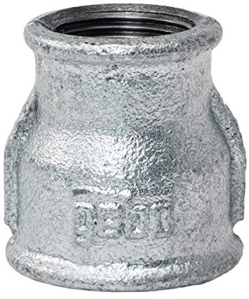 Reduziermuffe 2 x 1 1/2 IG/IG als Reduzierung geeignet für Heizung-, Wasser- und Gasinstallation - Fitting aus Temperguss feuerverzinkt - Formteil Nr.240