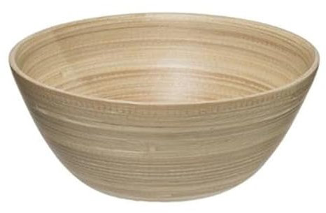 Paris Prix Five Simply Smart - Saladier en Bambou Laqué Bicolore 30cm Naturel