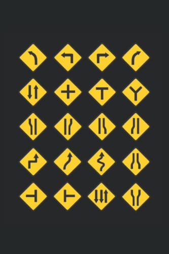 Verkehrsschilder Kinder Verkehrszeichen Fahrschule: Notizbuch & Tagebuch 120 Seiten liniertes Papier Handliches Format (15,24 × 22,86 cm entspricht ungefähr DIN A5)