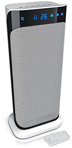 Brandson - Heizlüfter mit Fernbedienung - Preisträger - energiesparend leise Keramik-Heizlüfter Badezimmer - Oszillationsfunktion - Timer - Heizung Heater - GS zertifiziert