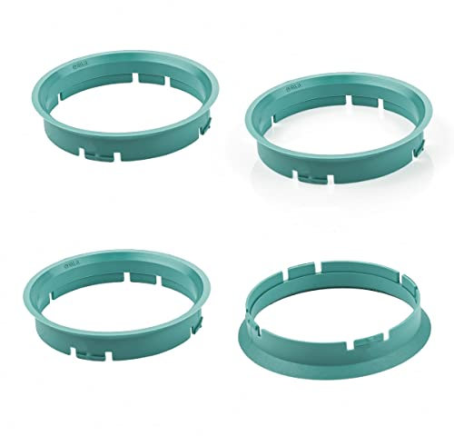 LST 4x Zentrierringe Türkis für Alufelgen Radnabe Ø 70,0 mm - Ø 66,6 mm