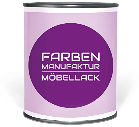 Farben Manufaktur Möbelfarbe Möbellack Holzfarbe Holzlack Shabby Chic Vintage Antik Holz RAL 0,5L, Farbe: ca. RAL 7037 Staubgrau