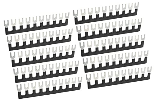 Morsettiera a Forcella con Striscia Barriera, Morsettiera Isolata con Ponticello 10 Pezzi in Pvc Tb Lavoro in Fabbrica (TB-2510)