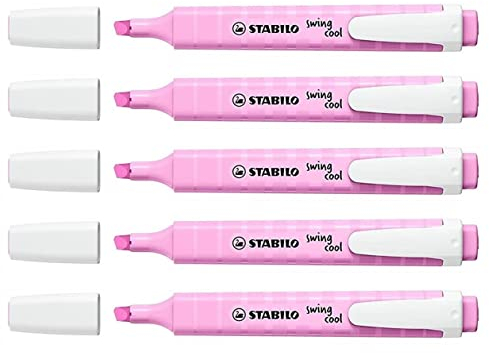 STABILO Set di 5 evidenziatori swing cool pastello viola satinato
