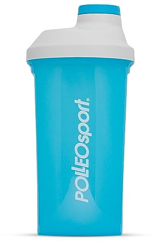 Shieldmixer Coctelera con logotipo azul claro de huevo – batido de proteínas – 600 ml – Agitador de gimnasio – para bebidas de proteínas y bebidas deportivas – Vaso batido – Accesorios para el