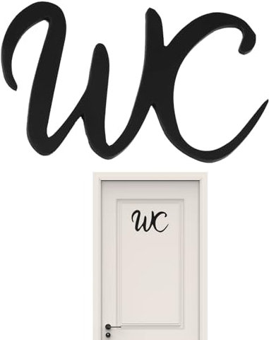 WC Türschild Selbstklebend - Besetzt Schild für Toilette, Aufkleber und Deko für Innen und Außenbereiche