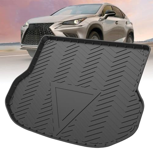LXBSXY Maßgeschneidert Gummimatte Kofferraumwanne für Lexus NX 2015-2020,Anti Rutsch Matte Auto,Schutzmatte schwarz,Kofferraummatte Zubehör