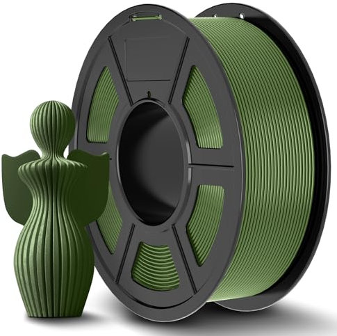 JAYO PLA+ Filament 1.75mm Olivgrün 1.1KG, Erhöhte Zähigkeit PLA Plus Filament-3D-Druckmaterialien, Maßgenauigkeit +/- 0.02mm, 1.1 kg Spule