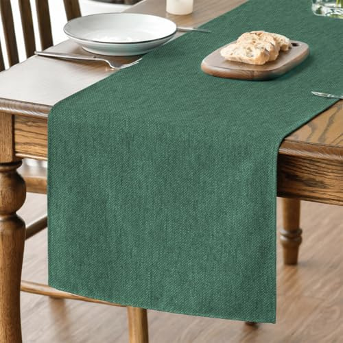 Artoid Mode Wald Grün Weihnachten Tischläufer 40x140 cm | Saisonal Frühling Winter Abwaschbar Küche Esstisch Tisch Dekoration Drinnen Urlaub Party Dekor