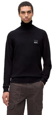 KARL LAGERFELD JEANS Homme Regular Roll-Neck Sweater Black M