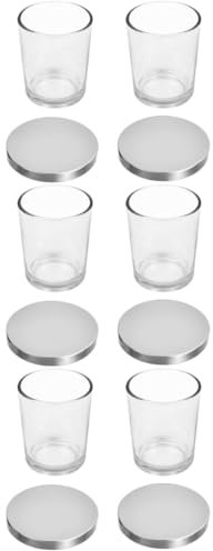LALAFINA 2piezas Recipientes para Velas Aromáticas Frascos para Velas Taza para Hacer Casa