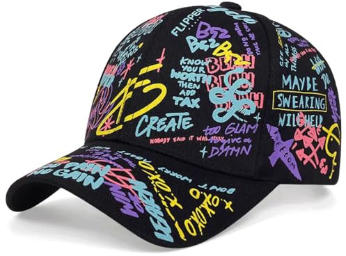 YKDLLF Cappello da Baseball Uomo con Visiera Unisex Cotone Regolabile Casuale Berretto da Baseball Cappellini Cappello Snapback Classico Blank Tesa Regolabile High Top End Trendy Color Style