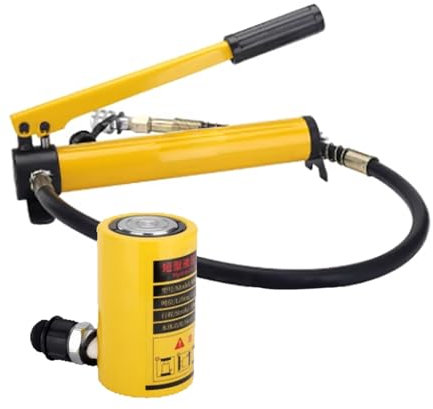 Cric hydraulique 50T, cric hydraulique robuste, course de 2 pouces, avec pompe à main CP-180, adapté à l'installation et à la maintenance sur les chantiers de construction(10T jack+CP-180 hand pump)