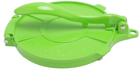 Tortilla Press, Manual de masa multifuncional de aleación de aluminio de 8 pulgadas Herramienta de cocina manual compacta para tortillas caseras, pieles de bola de masa, panes de (Verde)