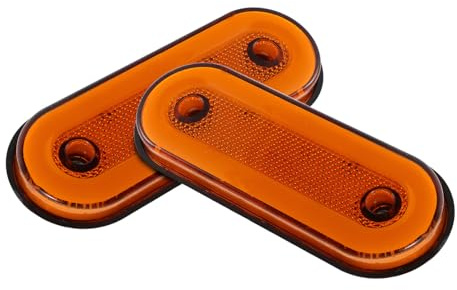 HEALEEP 2 Pezzi Luce Light Side Light Luci di Traino Luci Lampeggianti per Auto Accessori per Veicoli di Ingegneria Kit di Luce del Rimorchio Fanale Posteriore del Rimorchio Giallo Pc