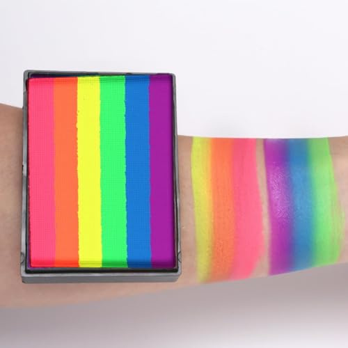 KARLOR 50g Gesichtsfarben Palette Face Paint mehrfarbig Face Body Painting wasserlöslich bunte für Erwachsene Fasching Halloween Festival (01#)
