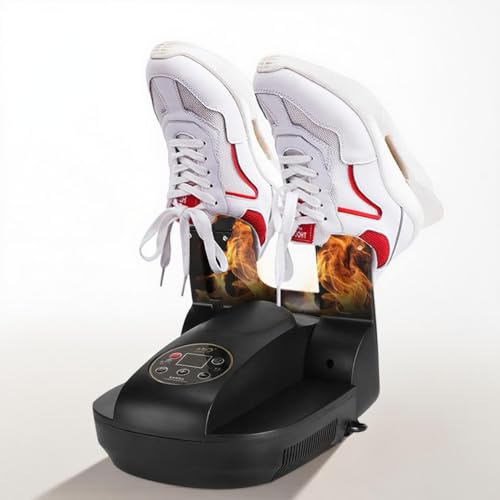 Elektrischer Schuhtrockner und Ozon-Deodorierer, mit digitaler Steuerung und Timer-Funktion, tragbares, verstellbares Gestell und Timer, faltbares Design & schnell trocknend für Schuhe, Handschuhe