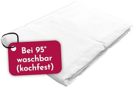 Clinotest 150x200 cm Bettlaken ohne Gummizug, Premium Flachbettlaken, Soft & Atmungsaktiv, 100% Baumwolle, Kochfest, Hotelqualität, Anti-Schrumpfung & Farbintensität, Pflegeleicht.