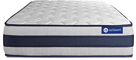 Matelas Actiflex Ergo 90 x 200 cm Ressorts ensachés et mémoire de Forme - Epaisseur : 24 cm - Confort : Ferme - 5 Zones de Confort
