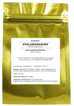 Hyaluronsäure, ultra-niedermolekular, 10 g Pulver für DIY-Naturkosmetik