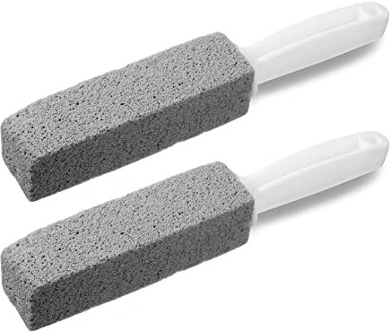 2 Stück Bimsstein Toilettenreiniger Mit Griff, WC-Reinigungsblock, Für Toilette Und Küche, Reinigungsstein Mit Klo Reiniger