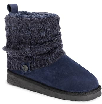 MUK LUKS Women's Laurel, Blue, 6