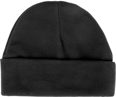 Adventure Togs Kids Hat - Micro Fleece Thermal Material, Beanie Hats, Toddler, Unisex, Girls or Boys School Wear Black Standard