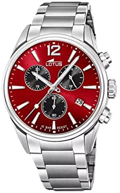 LOTUS Homme Analogique Quartz Montre avec Bracelet en Acier Inoxydable 18690/5