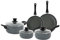 Velker - batteria da cucina a induzione 8 pezzi - kit pentole a induzione con rivestimento antiaderente adatto a tutti i piani cottura. Set pentole cucina
