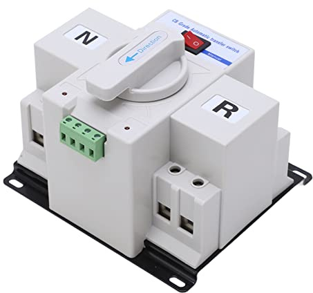 Interruptor de Alimentación Dual Automático, Operación Conveniente, Interruptor de Transferencia de Energía de 230V 63A, Pequeño Volumen para el Hogar
