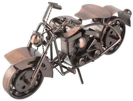Cyrank Motorrad-Modell, Eisen-Retro-Motorrad-Modellbausätze Für Erwachsene, Büro-Desktop-Ornament, Metall-Motorrad-Skulptur, Metall-Kunst-Dekor