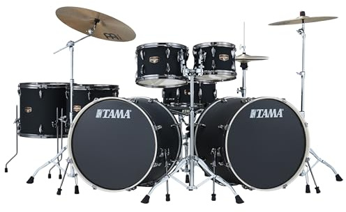 Tama IP72ZH8WBNBOB Imperialstar Double Bass Drum Set Blacked Out Black - Drum-Set