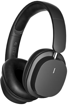 YiYunTE Auriculares Diadema Inalambricos Bluetooth Cascos con Cable y Microfono Auriculares Cancelacion Ruido Casco Plegable aAuriculares Over Ear Headphones Cascos para Musica Gimnasio Gym PC Negro